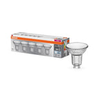 Osram LED Base PAR16 4,3-30W/840 GU10 120° 350lm kaltweiß nicht dimmbar 5er Pack – Produkt mit Verpackung
