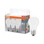 Osram LED Base Classic A Filament 11-100W/840 E27 1521lm matt kaltweiß nicht dimmbar 3er Pack – Produkt mit Verpackung