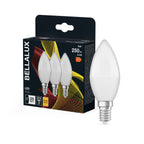 Osram LED Bellalux Classic B 3,3-25W/827 E14 250lm matt warmweiß nicht dimmbar 3er Pack – Produkt mit Verpackung