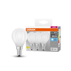 Osram LED Base Tropfen P matt 300° 6-60W/840 neutralweiß 806lm E14 220-240V 3er Pack – Produkt mit Verpackung