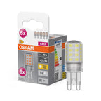 Osram LED Base 300° Pin 4,2-40W/827 warmweiß 470lm G9 220-240V 5er Blister – Produkt mit Verpackung