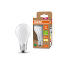 Osram LED Filament Classic A klar 300° Ultra-Efficient 5-75W/830 warmweiß 1055lm E27 220-240V – Produkt mit Verpackung