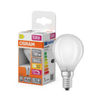Osram LED Filament Superstar+ Tropfen P matt 300° 3,4-40W/927 warmweiß 470lm E14 220-240V dimmbar – Produkt mit Verpackung