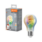 Osram / Ledvance LED Filament WIFI Smart+ Classic A klar 320° 4,8-40W/827-865 RGBTW 470lm E27 220-240V dimmbar – Produkt mit Verpackung