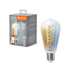 Osram / Ledvance LED Filament WIFI Smart+ Edison klar 320° 8-60W/827-865 abstimmbares Weiß 806lm E27 220-240V dimmbar – Produkt mit Verpackung