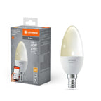 Osram / Ledvance LED WIFI Smart+ Classic B matt 200° 4,9-40W/827 warmweiß 470lm E14 220-240V dimmbar – Produkt mit Verpackung