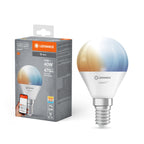 Osram / Ledvance LED WIFI Smart+ Classic P matt 180° 4,9-40W/827-865 abstimmbares Weiß 470lm E14 220-240V dimmbar – Produkt mit Verpackung