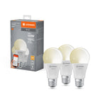 Ledvance LED WIFI Smart+ Classic A70 matt 220° 14-100W/827 warmweiß 1521lm E27 220-240V dimmbar 3er Pack – Produkt mit Verpackung