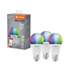 Ledvance LED WIFI Smart+ Classic A100 matt 220° 14-100W/827-865 RGBW einstellbar 1521lm E27 220-240V dimmbar 3er Pack – Produkt mit Verpackung