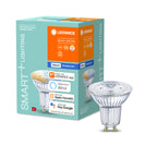 Osram / Ledvance LED Bluetooth Smart+ Reflektor PAR16 45° 4,9-40 W/827-865 abstimmbares Weiß 350lm GU10 220-240V dimmbar – Produkt mit Verpackung