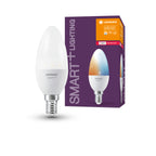 Osram / Ledvance LED Zigbee Smart+ Classic B matt 200° 4,9-40W/827-865 abstimmbares Weiß 470lm E14 220-240V dimmbar – Produkt mit Verpackung