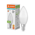 Osram / Ledvance LED Kerze B matt 200° Performance 4,9-40W/827 warmweiß 470lm E14 220-240V – Produkt mit Verpackung