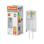 Osram / Ledvance LED Pin klar 320° Performance 0,9-10W/827 warmweiß 100lm G4 12V – Produkt mit Verpackung