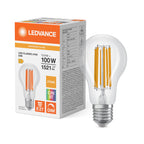 Osram / Ledvance LED Filament Classic A klar 300° Superior 13,8-100W/927 warmweiß 1521lm E27 220-240V dimmbar – Produkt mit Verpackung
