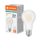 Osram / Ledvance LED Filament Classic A matt 330° Performance 17-150W/840 kaltweiß 2452lm E27 220-240V – Produkt mit Verpackung