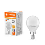 Osram / Ledvance LED Tropfen P matt 180° Superior 4,9-40W/927 warmweiß 470lm E14 220-240V – Produkt mit Verpackung