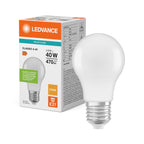 Osram / Ledvance LED Classic A matt 200° Performance 4,9-40W/827 warmweiß 470lm E27 220-240V – Produkt mit Verpackung