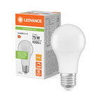 Osram / Ledvance LED Classic A matt 200° Performance 10,5-75W/827 warmweiß 1055lm E27 220-240V dimmbar – Produkt mit Verpackung