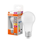 Osram / Ledvance LED Classic A matt 200° 6,5-45W/827 warmweiß 600lm E27 12-36V – Produkt mit Verpackung