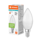 Osram / Ledvance LED Kerze B matt 200° Value 4,9-25W/840 kaltweiß 470lm E14 220-240V – Produkt mit Verpackung