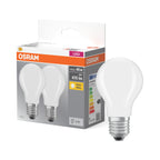 Osram / Ledvance LED Filament Base Classic A matt 300° 4,2-40W/827 warmweiß 470lm E27 220-240V 2er Pack – Produkt mit Verpackung