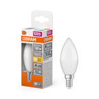 Osram / Ledvance LED Star Kerze B matt 200° 4,9-40W/927 warmweiß 470lm E14 220-240V – Produkt mit Verpackung