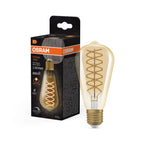 Osram / Ledvance LED Filament Vintage 1906 Edison ST klar 300° 8,8-60W/824 extra warmweiß 806lm E27 220-240V dimmbar – Produkt mit Verpackung