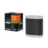 LEDVANCE Leuchte Endura Style Dallas Wall Dark Gray 9W 700lm IP44 – Produkt mit Verpackung