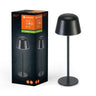 LEDVANCE Leuchte ENDURA Style Table CCT USB Dark Gray 2,5W 200lm IP54 – Produkt mit Verpackung