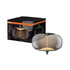 Osram / Ledvance LED Filament Vintage 1906 Big Elipse klar 320° Magnetic 12-32W/818 extra warmweiß 350lm E27 220-240V dimmbar – Produkt mit Verpackung