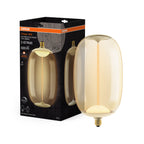 Osram / Ledvance LED Filament Vintage 1906 Big Elipse Oval klar 320° Magnetic 12-42W/818 extra warmweiß 500lm E27 220-240V dimmbar – Produkt mit Verpackung