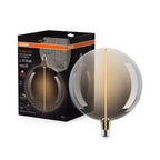 Osram / Ledvance LED Filament Vintage 1906 Big Globe G200 klar 320° Magnetic 4,8-10W/818 extra warmweiß 100lm E27 220-240V dimmbar – Produkt mit Verpackung