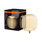 Osram / Ledvance LED Filament Vintage 1906 Big Oval klar 320° Magnetic 12-45W/818 extra warmweiß 550lm E27 220-240V dimmbar – Produkt mit Verpackung