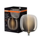 Osram / Ledvance LED Filament Vintage 1906 Big Oval klar 320° Magnetic 4,8-10W/818 extra warmweiß 100lm E27 220-240V dimmbar – Produkt mit Verpackung