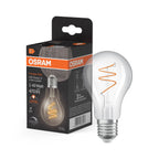 Osram / Ledvance LED Filament Vintage 1906 Classic A klar 300° Spiral 4,6-40W/922 extra warmweiß 470lm E27 220-240V dimmbar – Produkt mit Verpackung