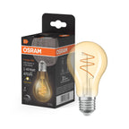 Osram / Ledvance LED Filament Vintage 1906 Classic A klar 300° Spiral 4,9-40W/927 warmweiß 470lm E27 220-240V dimmbar – Produkt mit Verpackung