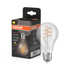 Osram / Ledvance LED Filament Vintage 1906 Classic A klar 300° Spiral 5,9-60W/827 warmweiß 806lm E27 220-240V – Produkt mit Verpackung