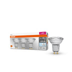 Osram / Ledvance LED Base Spot PAR16 36° 6,9-80W/865 tageslichtweiß 575lm GU10 220-240V 3er Pack – Produkt mit Verpackung