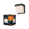 LEDVANCE LED-Wandleuchte Endura Style Ihsan 11 W 3000 K 550 lm warmweiß nicht dimmbar dunkelgrau IP65 – Produkt mit Verpackung