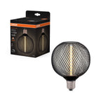 Osram / Ledvance LED Filament Decor Globe G125 klar 320° Straw 3,5-12 W/818 extra warmweiß 110lm E27 220-240V dimmbar – Produkt mit Verpackung