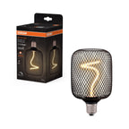 Osram / Ledvance LED Filament Decor Square klar 320° Spiral 3,5-14W/818 extra warmweiß 130lm E27 220-240V dimmbar – Produkt mit Verpackung