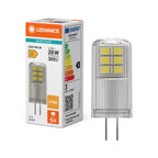 Osram / Ledvance LED Pin klar 320° Performance 2,2-28W/827 warmweiß 300lm G4 AC/DC 12V – Produkt mit Verpackung