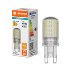 Osram / Ledvance LED Pin klar 300° Performance 4,2-40W/827 warmweiß 470lm G9 220-240V – Produkt mit Verpackung