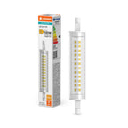 Osram / Ledvance LED Slim Line klar 300° Performance 12-100W/827 warmweiß 1521lm R7s 220-240V 118mm – Produkt mit Verpackung
