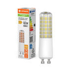 Osram / Ledvance LED Special T Slim T klar 320° 6,5-60W/827 warmweiß 806lm GU10 220-240V 72mm dimmbar – Produkt mit Verpackung