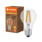 Osram / Ledvance LED Filament Classic A klar 300° Superior UltraEfficient 7,2-100W/827 warmweiß 1521lm E27 220-240V – Produkt mit Verpackung