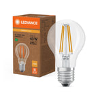 Osram / Ledvance LED Filament Classic A klar 300° Superior UltraEfficient 2,2-40W/827 warmweiß 470lm E27 220-240V – Produkt mit Verpackung
