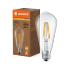 Osram / Ledvance LED Filament Edison ST klar 300° Superior UltraEfficient 3,8-60W/827 warmweiß 806lm E27 220-240V – Produkt mit Verpackung