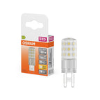 Osram / Ledvance LED Pin klar 320° 4,9-60W/827 warmweiß 806lm G9 220-240V – Produkt mit Verpackung