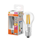 Osram / Ledvance LED Star Classic A klar 320° MotionSensor 7,3-60W/827 warmweiß 806lm E27 220-240V – Produkt mit Verpackung